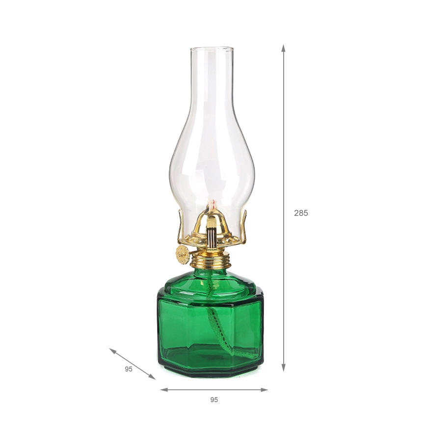 Brilagi - Petroleumlampe MERLIN grün