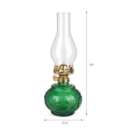 Brilagi - Petroleumlampe MERLIN grün
