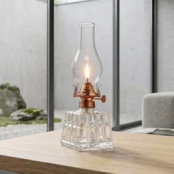 Brilagi - Petroleumlampe MERLIN klar/bronze/Patina