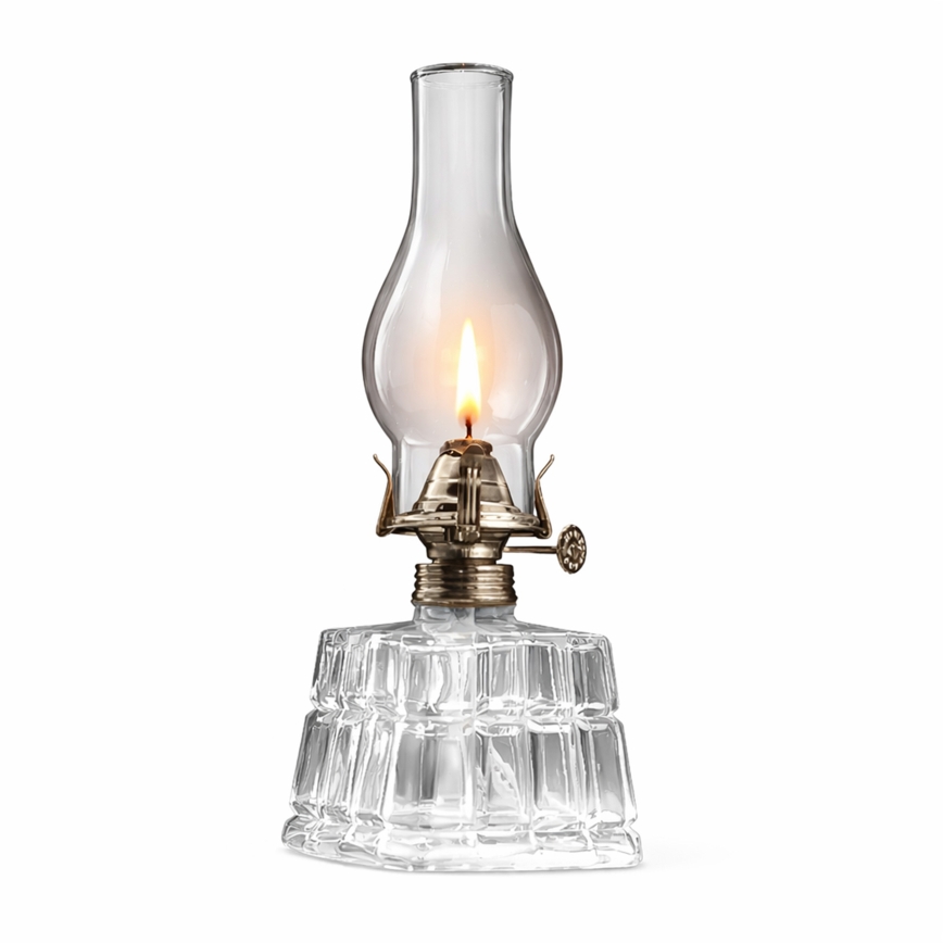 Brilagi - Petroleumlampe MERLIN klar/gold/Patina