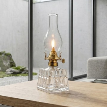 Brilagi - Petroleumlampe MERLIN klar/goldfarben