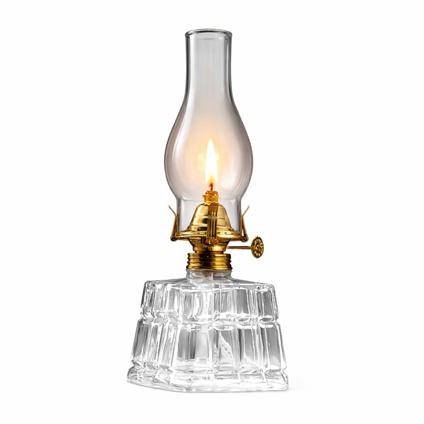 Brilagi - Petroleumlampe MERLIN klar/goldfarben