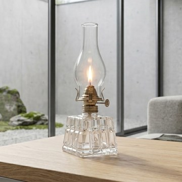 Brilagi - Petroleumlampe MERLIN klar/goldfarben/Patina