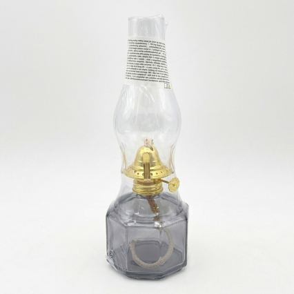 Brilagi - Petroleumlampe MERLIN rauchgrau/grau