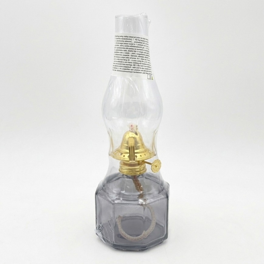 Brilagi - Petroleumlampe MERLIN rauchgrau/grau