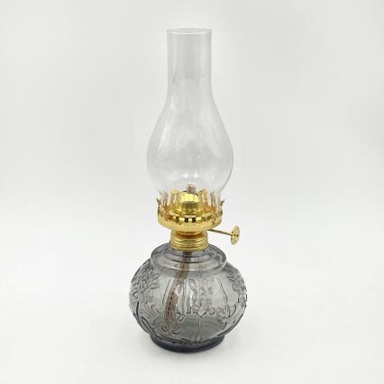 Brilagi - Petroleumlampe MERLIN rauchgrau/grau