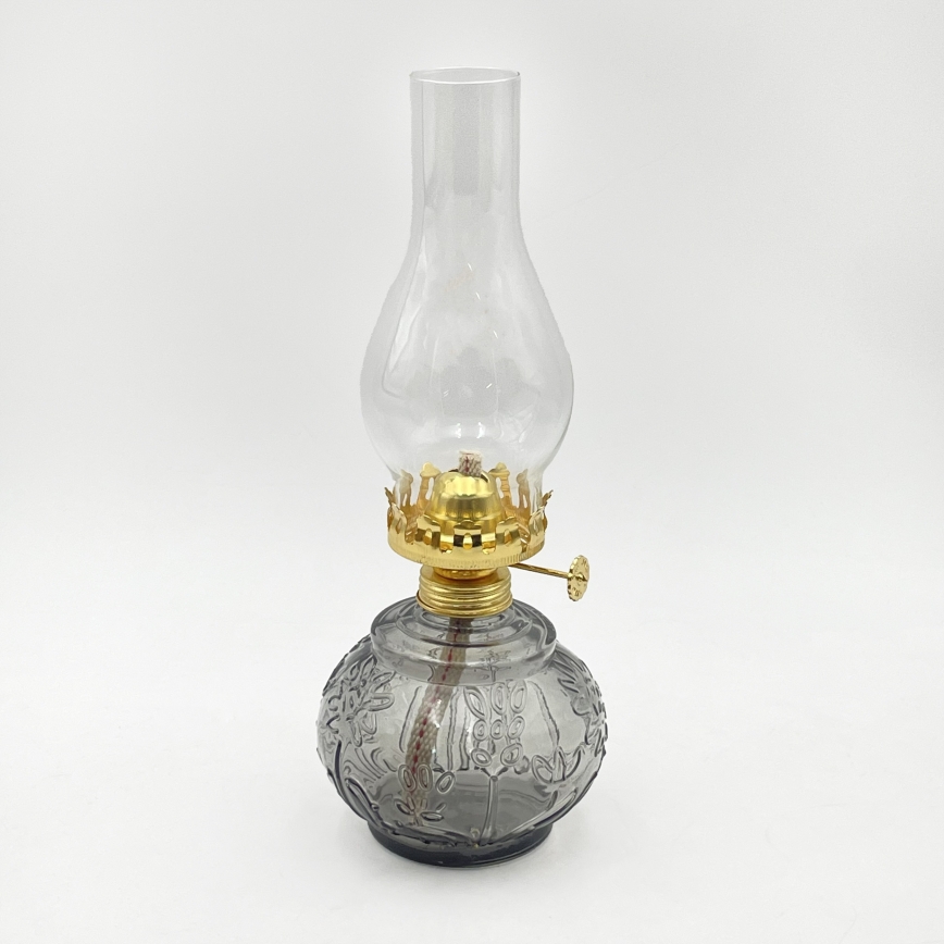 Brilagi - Petroleumlampe MERLIN rauchgrau/grau