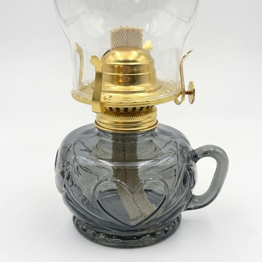 Brilagi - Petroleumlampe MERLIN rauchgrau/grau