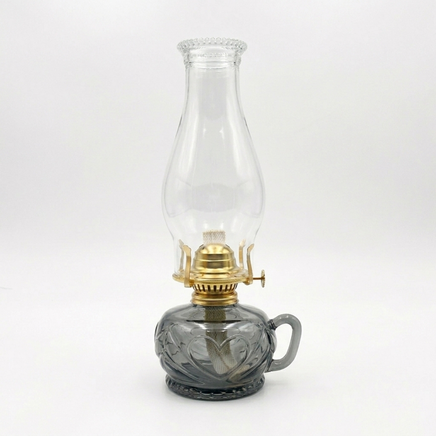Brilagi - Petroleumlampe MERLIN rauchgrau/grau