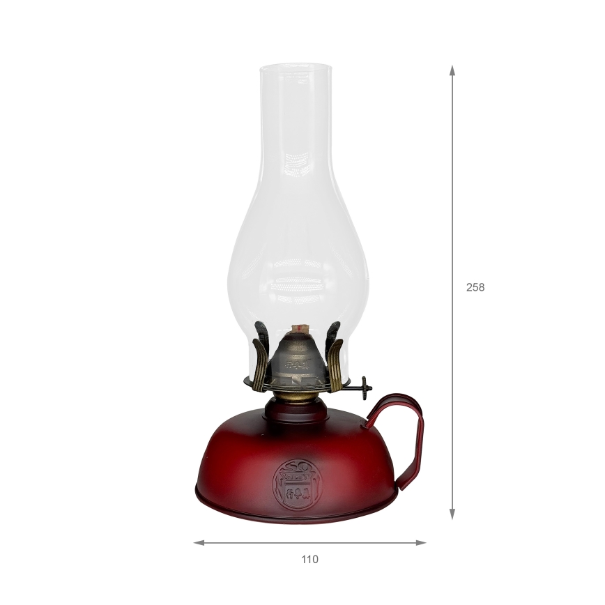 Brilagi - Petroleumlampe MERLIN rot