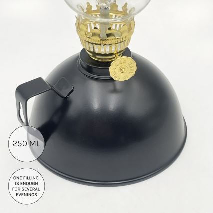 Brilagi - Petroleumlampe MERLIN schwarz