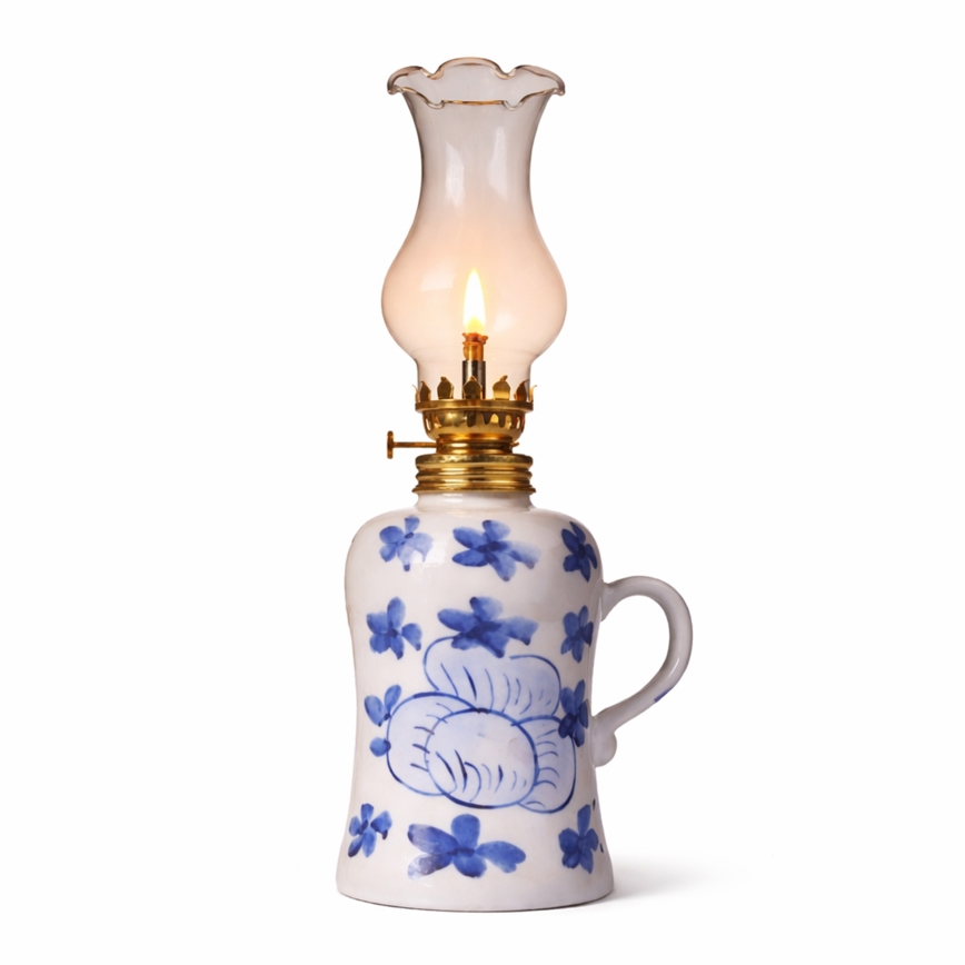 Brilagi - Petroleumlampe MERLIN weiß/blau