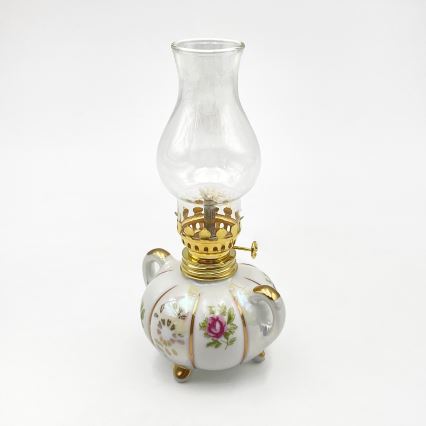 Brilagi - Petroleumlampe MERLIN weiß/gold