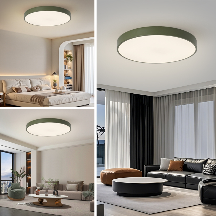 Brilagi - LED-Deckenleuchte POOL LED/100W/230V 3000/4000/6000K Ø 80 cm grün