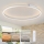 Brilagi - PORTOFINO dimmbare LED-Deckenleuchte, 85 W, 230 V, 3000–6000 K, Ø 120 cm, silber + Fernbedienung