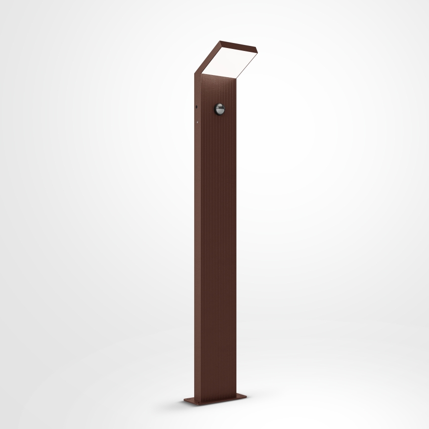 Brilagi - RIANO LED-Außenleuchte mit Sensor LED/8W/230V, braun, IP65, 80 cm