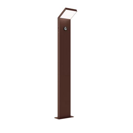 Brilagi - RIANO LED-Außenleuchte mit Sensor LED/8W/230V, braun, IP65, 80 cm