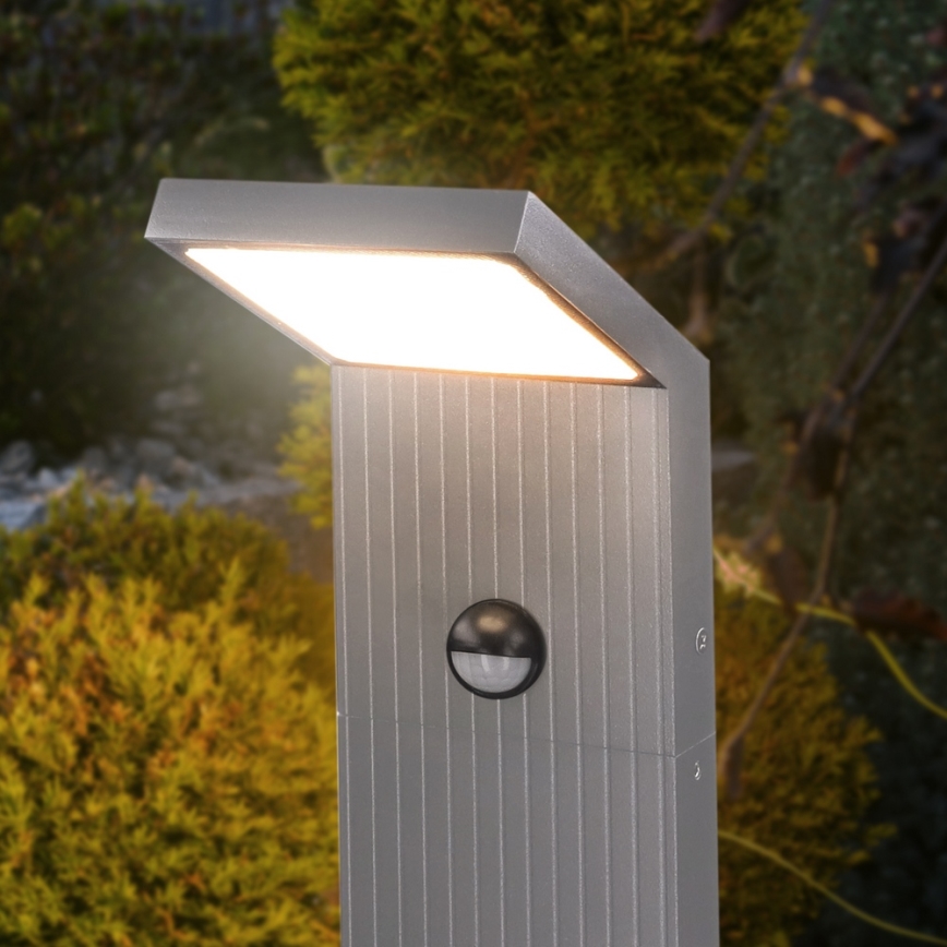 Brilagi - RIANO LED-Außenleuchte mit Sensor LED/8W/230V silber IP65 80 cm