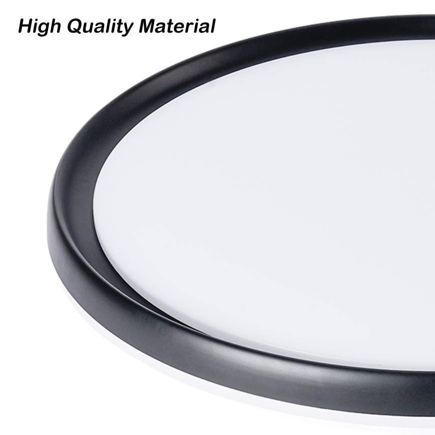 Brilagi - LED dimmbare Deckenleuchte RIVO LED/72W/230V 3000-6000K schwarz Ø 50 cm + Fernbedienung