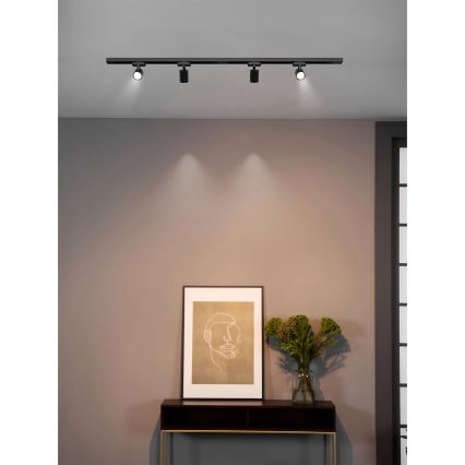 Brilagi - Schienenstrahler für das HUSKY-Schienensystem 4xGU10/10W/230V schwarz