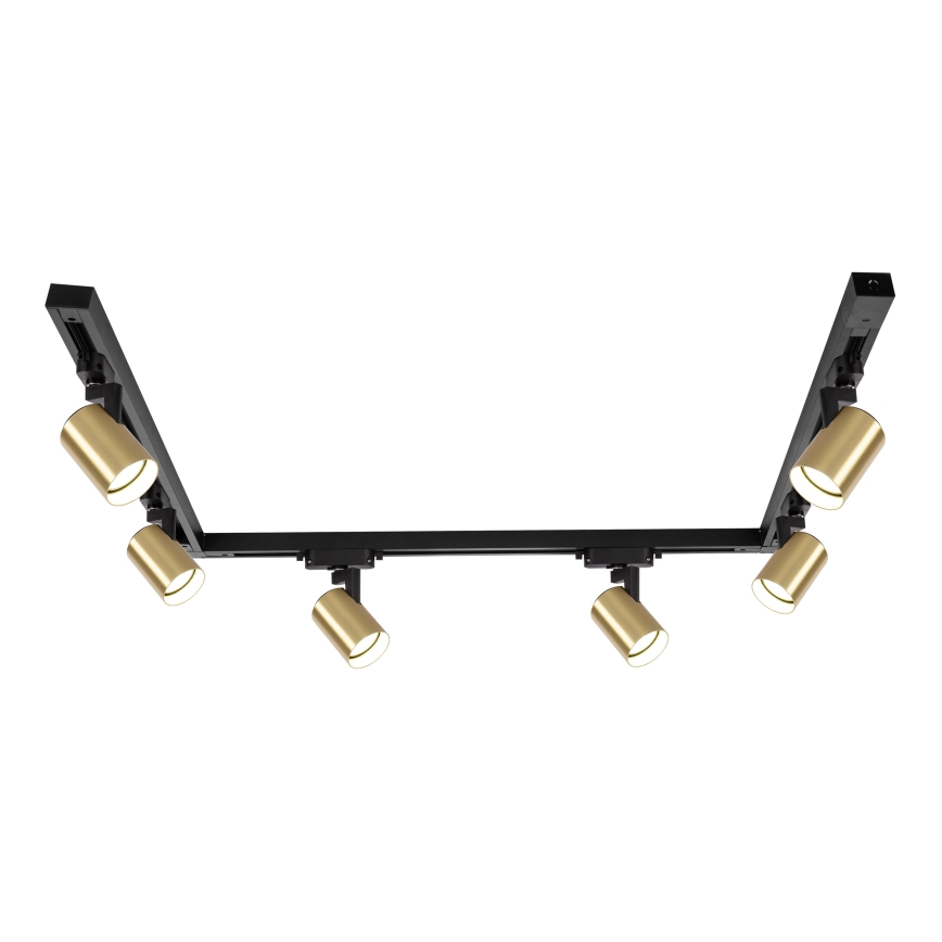 Brilagi - Schienenstrahler im HUSKY-Schienensystem 6xGU10/10W/230V schwarz/gold