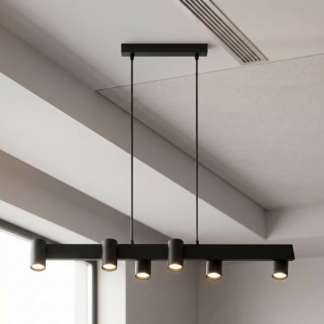 Brilagi - Seilpendelleuchte SELE 6xGU10/30W/230V schwarz