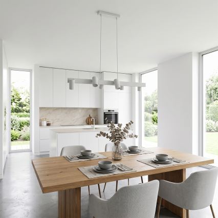 Brilagi - SELE Pendelleuchte mit Kabelaufhängung 6xGU10/30W/230V weiß