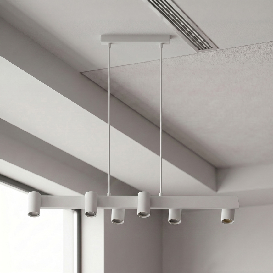 Brilagi - SELE Pendelleuchte mit Kabelaufhängung 6xGU10/30W/230V weiß