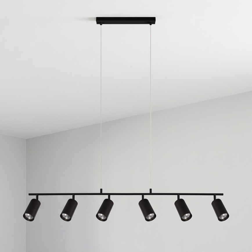 Brilagi - SELE Seil-Pendelleuchte 6xGU10/30W/230V, schwarz