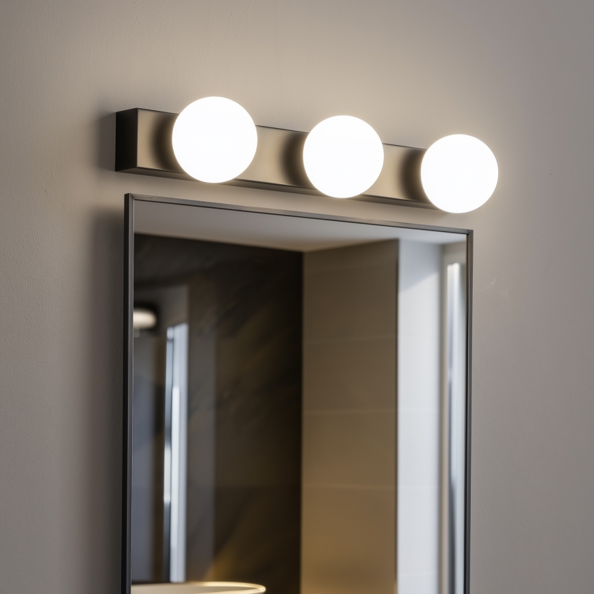 BRILAGI - SET 2x LED Badezimmer-Wandleuchte HOLLYWOOD 3xLED/3W/230V 39 cm IP44 schwarz