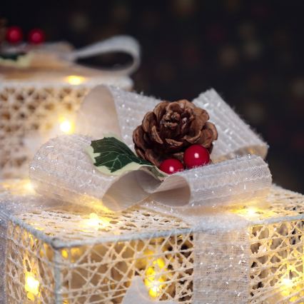 BRILAGI - SET 3x LED Weihnachtsdekoration für den Außenbereich LED/230V IP44 Geschenke