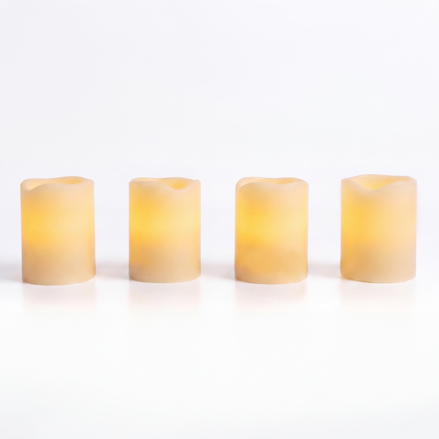 BRILAGI - SET 4x LED-Kerzen LED/1xCR2032 cremefarben