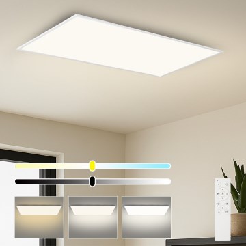 Brilagi - SLIMFRAME dimmbare LED-Deckenleuchte 80W/230V 120x60 cm 3000–6000 K weiß + Fernbedienung