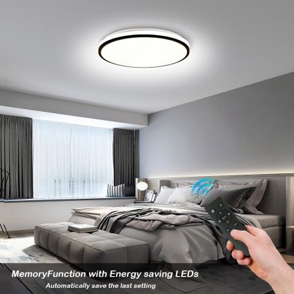 Brilagi - Dimmbare SMART LED-Deckenleuchte, 36 W, 230 V, Ø 48 cm, 3000–6000 K, Wi-Fi (Tuya), Beacon + Fernbedienung