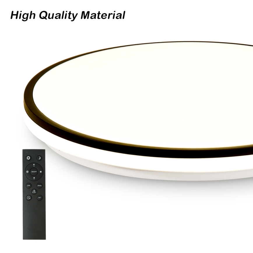 Brilagi - Dimmbare SMART LED-Deckenleuchte, 36 W, 230 V, Ø 48 cm, 3000–6000 K, Wi-Fi (Tuya), Beacon + Fernbedienung