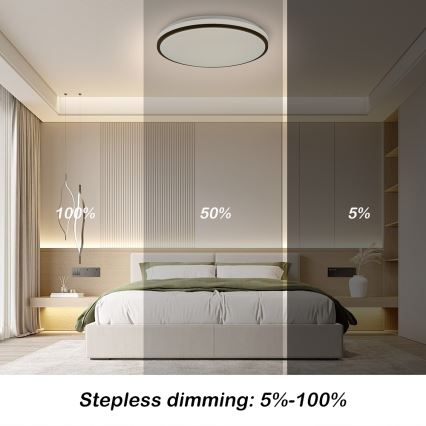 Brilagi - LED-dimmbare Deckenleuchte SMART LED/24W/230V Ø 38 cm 3000–6000K Wi‑Fi Tuya Beacon + Fernbedienung