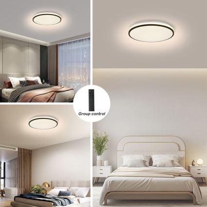 Brilagi - LED-dimmbare Deckenleuchte SMART LED/24W/230V Ø 38 cm 3000–6000K Wi‑Fi Tuya Beacon + Fernbedienung