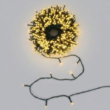 BRILAGI - Solar-Weihnachtslichterkette 200 LEDs / 8 Funktionen, 22 m, 800 mAh, IP65, warmweiß