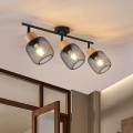 Brilagi - Spotleuchte BASKLITE 3xE27/15W/230V Kautschukholz/schwarz