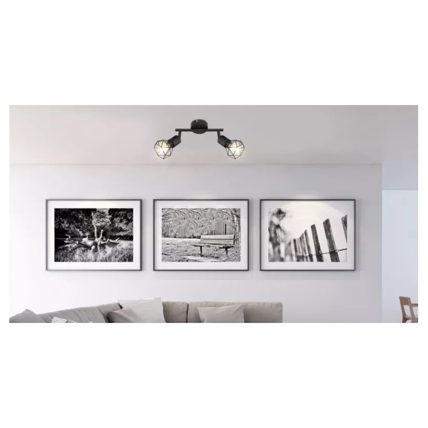 Brilagi - Spotleuchte CAGE 2xE14/40W/230V