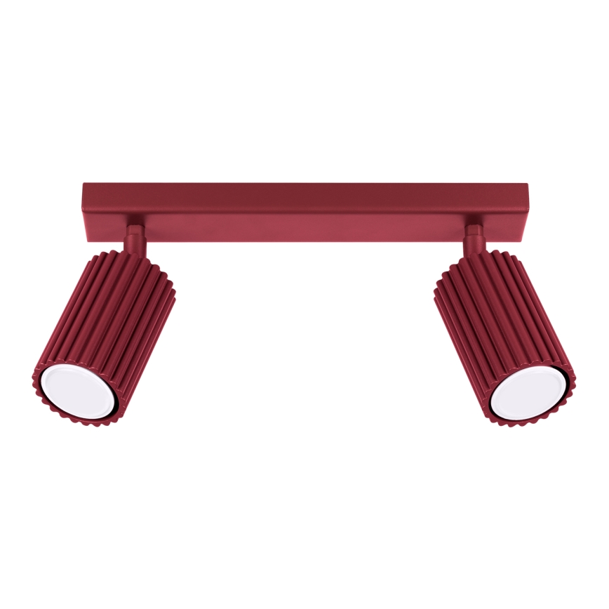 Brilagi - Spotleuchte CRESTO 2xGU10/10W/230V Burgunderrot