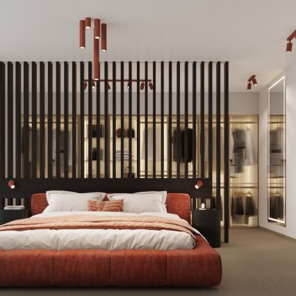 Brilagi - Spotleuchte CRESTO 2xGU10/10W/230V rot