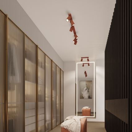 Brilagi - Spotleuchte CRESTO 2xGU10/10W/230V rot