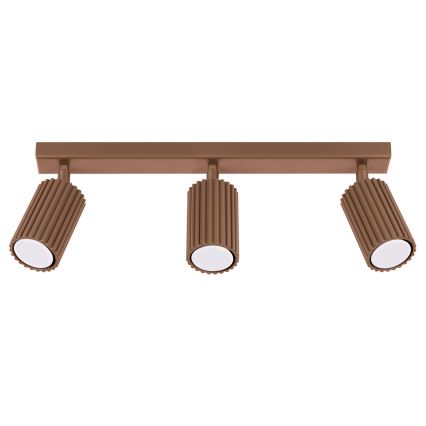 Brilagi - Spotleuchte CRESTO 3xGU10/10W/230V braun