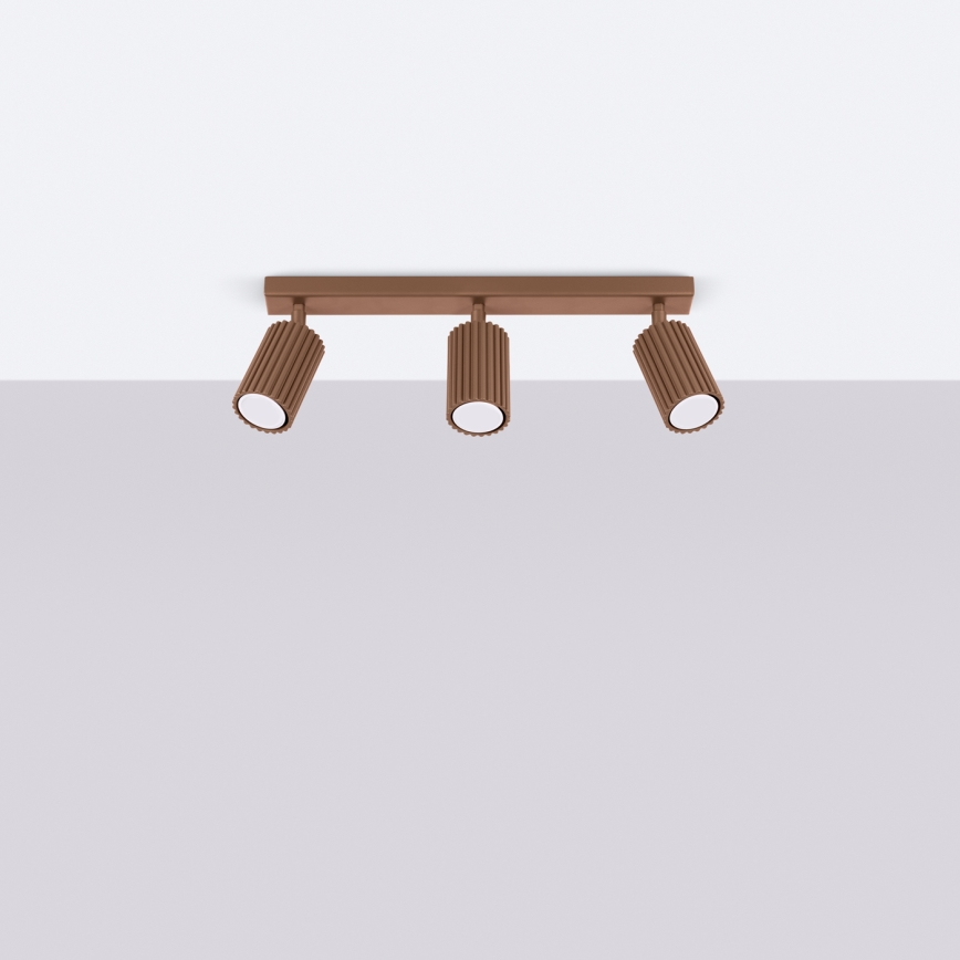 Brilagi - Spotleuchte CRESTO 3xGU10/10W/230V braun