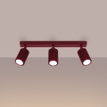 Brilagi - Spotleuchte CRESTO 3xGU10/10W/230V burgunderrot