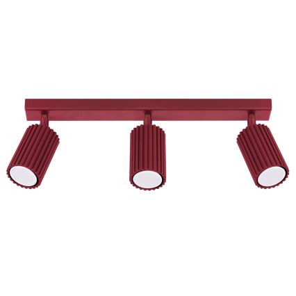 Brilagi - Spotleuchte CRESTO 3xGU10/10W/230V burgunderrot