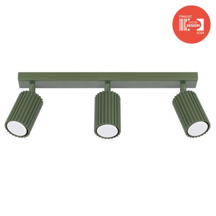 Brilagi - Spotleuchte CRESTO 3xGU10/10W/230V grün