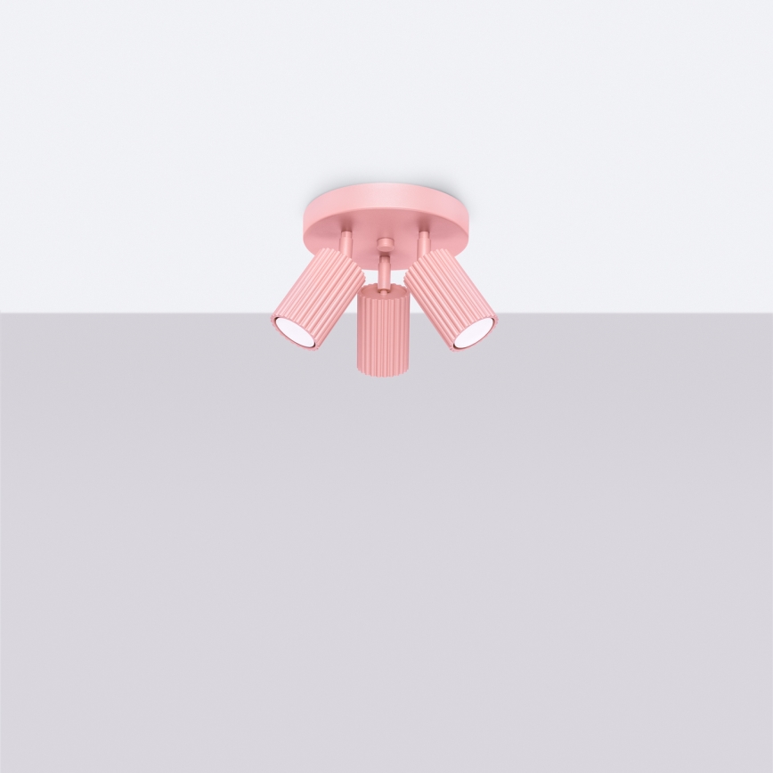 Brilagi - Spotleuchte CRESTO 3xGU10/10W/230V rosa