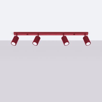 Brilagi - Spotleuchte CRESTO 4xGU10/10W/230V burgunderrot